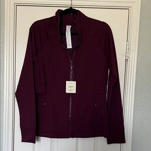 NWT Fabletics Women's Burgundy Runners Jacket